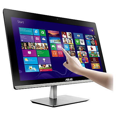 Asus ET2321 All-in-One Desktop PC, Intel Core i7, 8GB RAM, 2TB, Blu-ray, 23.6  Touch Screen, Black & Silver